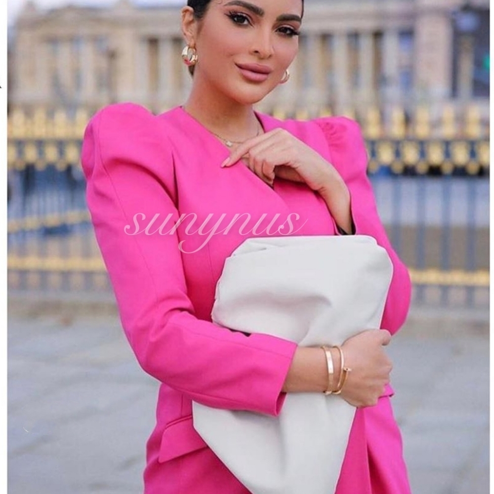 Zara Fuchsia Blazer Dress - Picture 2 of 8